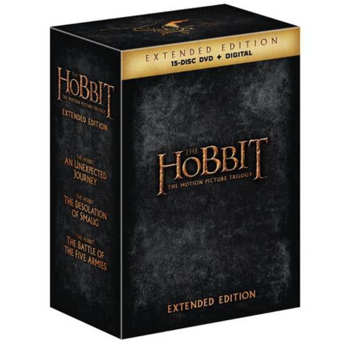 The Hobbit: Motion Picture Trilogy (Extended Edition) (DVD + Digital ...