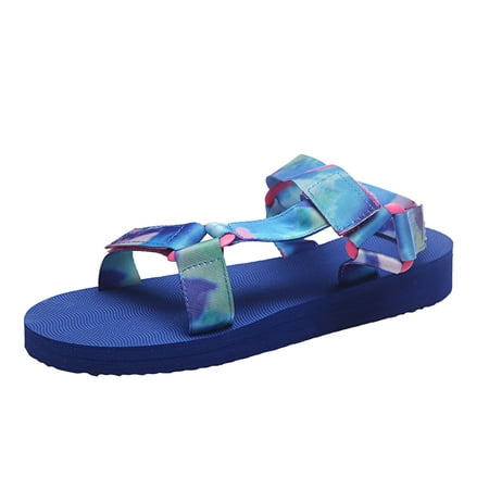 WANYNG slippers for women Women s Fashion Tie-Dye Leopard Printed Hook&Loop Wedge Platform Sandals Women Shoes Blue 38
WANYNG slippers for women Women s Fashion Tie-Dye Leopard Printed Hook&Loop Wedge Platform Sandals Women Shoes Blue 38