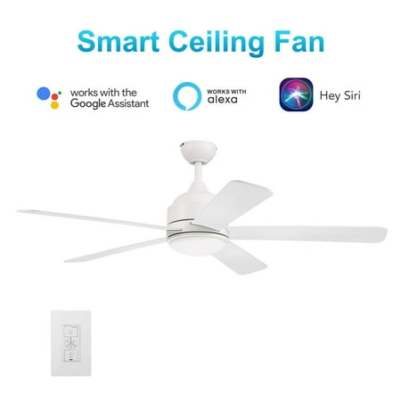 Carro Simoy 52-inch Indoor Smart Ceiling Fan with LED Light Kit and Wall Control White Finish
Carro Simoy 52-inch Indoor Smart Ceiling Fan with LED Light Kit and Wall Control White Finish