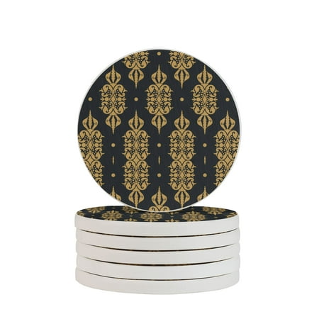 Circular Drink Coasters Set Luxury Gold Pattern Beautiful Home Decor Diatomite Heat-Resistant Diatomite Protect Table Countertop
Circular Drink Coasters Set Luxury Gold Pattern Beautiful Home Decor Diatomite Heat-Resistant Diatomite Protect Table Countertop