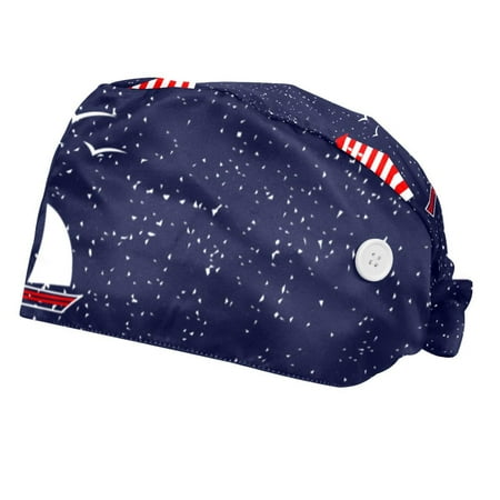 2PCS Working Cap with Buttons and Sweatband Adjustable Tie Back Hats Bouffant Caps Sailboat Lighthouse Scrub Turban Hat
2PCS Working Cap with Buttons and Sweatband Adjustable Tie Back Hats Bouffant Caps Sailboat Lighthouse Scrub Turban Hat