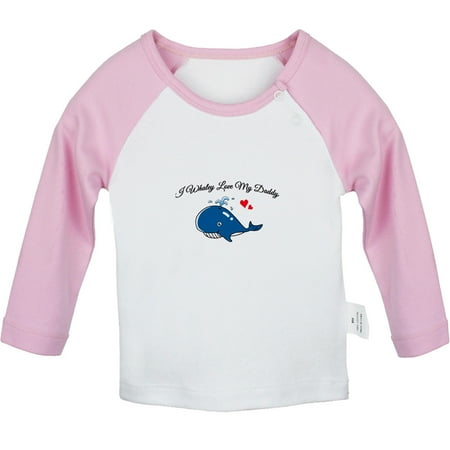I Whaley Love My Daddy Funny T shirt For Baby Newborn Babies T-shirts Infant Tops 0-24M Kids Graphic Tees Clothing (Long Pink Raglan T-shirt 0-6 Months)
I Whaley Love My Daddy Funny T shirt For Baby Newborn Babies T-shirts Infant Tops 0-24M Kids Graphic Tees Clothing (Long Pink Raglan T-shirt 0-6 Months)