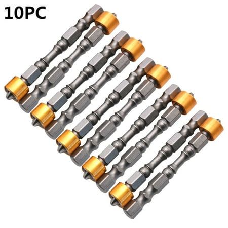 FAIOIN 10 Pcs Strong Magnetic PH2 Screwdriver Bit Set 65mm Yellow Aluminum Ring Bits
FAIOIN 10 Pcs Strong Magnetic PH2 Screwdriver Bit Set 65mm Yellow Aluminum Ring Bits