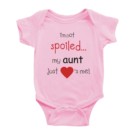 I m Not Spoiled My Aunt Just Loves Me Cute Baby Rompers Boy Girl Newborn-24 Months
I m Not Spoiled My Aunt Just Loves Me Cute Baby Rompers Boy Girl Newborn-24 Months