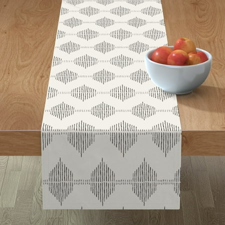 Cotton Sateen Table Runner 108 - Farmhouse Geo Black White Modern Boho Minimalist Trendy Diamonds Geometric Stripes Print Custom Table Linens by Spoonflower
Cotton Sateen Table Runner 108 - Farmhouse Geo Black White Modern Boho Minimalist Trendy Diamonds Geometric Stripes Print Custom Table Linens by Spoonflower