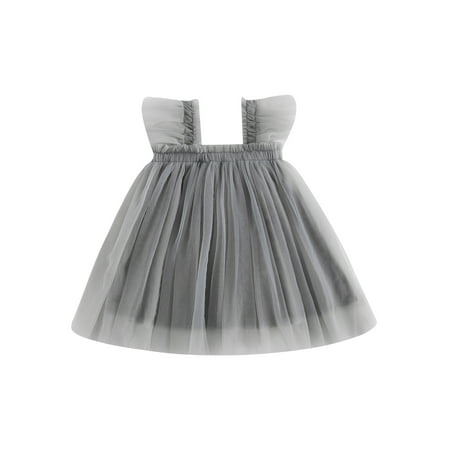 Gupgi Toddler Kids Girls Dress Fly Sleeve Solid Color Layered Tulle Tutu Dress Summer Princess Casual A-line Dress
Gupgi Toddler Kids Girls Dress Fly Sleeve Solid Color Layered Tulle Tutu Dress Summer Princess Casual A-line Dress