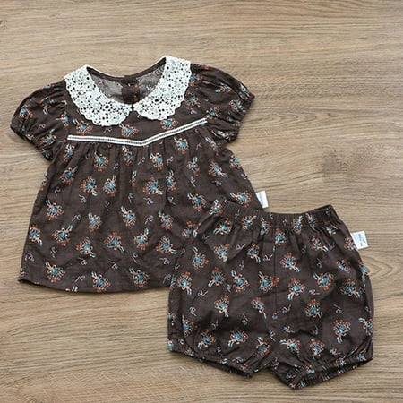 NECHOLOGY Newborn Infant Baby Girls Boys Summer Floral Cotton Short Sleeve Short Pants Tshirt Shorts Set New Baby Gift Set Girl Childrenscostume Coffee 2-3 Years
NECHOLOGY Newborn Infant Baby Girls Boys Summer Floral Cotton Short Sleeve Short Pants Tshirt Shorts Set New Baby Gift Set Girl Childrenscostume Coffee 2-3 Years