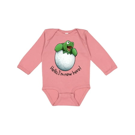 Inktastic Hello I m New Here Cute Baby Turtle Gift Baby Boy or Baby Girl Long Sleeve Bodysuit
Inktastic Hello I m New Here Cute Baby Turtle Gift Baby Boy or Baby Girl Long Sleeve Bodysuit