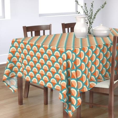 Cotton Sateen Tablecloth 70 x 120 - Mid Mod Rainbow Magic Blue Small Retro Modern Century Colors Abstract Pattern Print Custom Table Linens by Spoonflower
Cotton Sateen Tablecloth 70 x 120 - Mid Mod Rainbow Magic Blue Small Retro Modern Century Colors Abstract Pattern Print Custom Table Linens by Spoonflower