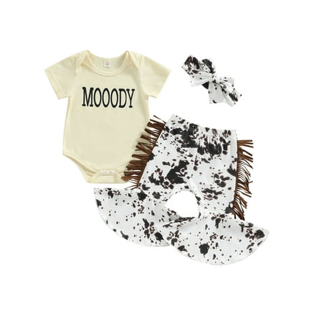 Infant Baby Girls Outfit Short Sleeve Letter Print Romper Spotted Print Tassel Flare Pants Headband
Infant Baby Girls Outfit Short Sleeve Letter Print Romper Spotted Print Tassel Flare Pants Headband