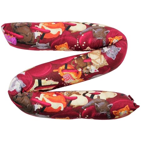 The Maine Sales Company Pets & Animals Door Draft Stoppers 3 inch Large Diameter - Buckwheat - Blocks Cold, Heat, Dust, Light, Odors - USA (Movie Cats, Fits a 30" Space)