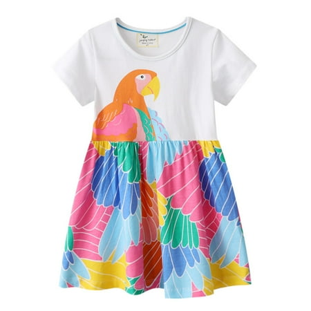 Little Girl Dress Parrot Sleeved Patchwork Casual Color Print Printing Short Girls Skirt Toddler Summer Cool Cute
Little Girl Dress Parrot Sleeved Patchwork Casual Color Print Printing Short Girls Skirt Toddler Summer Cool Cute