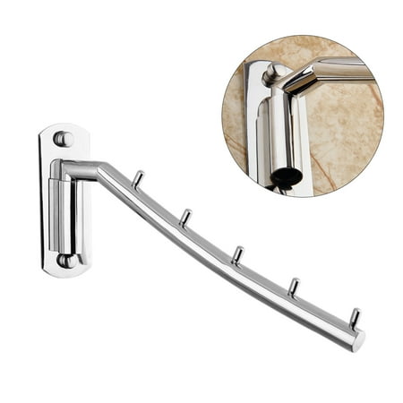 Wall Mounted Clothes Hanger Rack Rotatable Stainless Steel Clothes Organizer with Swing Arm Holder
Wall Mounted Clothes Hanger Rack Rotatable Stainless Steel Clothes Organizer with Swing Arm Holder