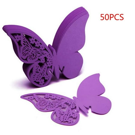 Medcursor Wedding Supplies Paper Butterfly Wine Cup Card