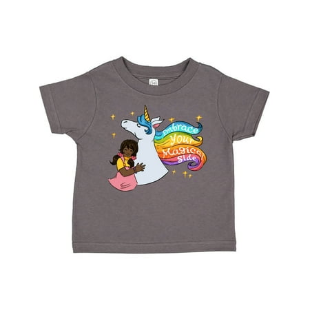 Inktastic Embrace Your Magical Side Girl Hugging A Unicorn Gift Toddler Boy or Toddler Girl T-Shirt 
Inktastic Embrace Your Magical Side Girl Hugging A Unicorn Gift Toddler Boy or Toddler Girl T-Shirt