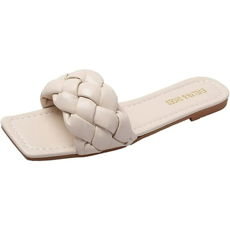 CoCopeaunts Braided Sandals for Women Summer Beach Flat Sandals Leather One Strap Open Toe Slip on Dressy Summer Shoes
CoCopeaunts Braided Sandals for Women Summer Beach Flat Sandals Leather One Strap Open Toe Slip on Dressy Summer Shoes
