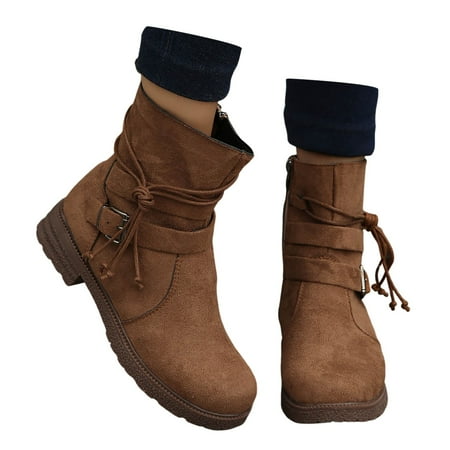 Jungdeepe Women s Autumn And Winter Leather Face Solid Color Side Zipper Ankle Boots Warm Casual Temperament Buckle Boots
Jungdeepe Women s Autumn And Winter Leather Face Solid Color Side Zipper Ankle Boots Warm Casual Temperament Buckle Boots