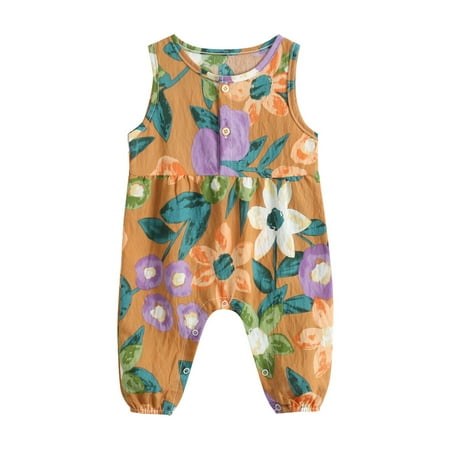 Children Girls Bodysuit Leisure Cartoon Floral Printed Sleeveless Cotton Outwear Toddler Baby Playsuits Bodysuits Gifts To Child
Children Girls Bodysuit Leisure Cartoon Floral Printed Sleeveless Cotton Outwear Toddler Baby Playsuits Bodysuits Gifts To Child