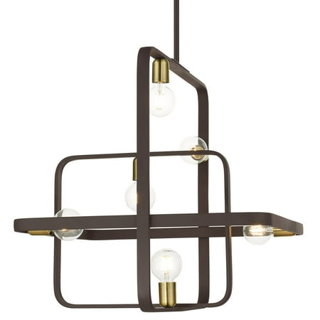 Livex Lighting 49745 Bergamo 6 Light 25 Wide Chandelier - Bronze with Antique Brass
Livex Lighting 49745 Bergamo 6 Light 25 Wide Chandelier - Bronze with Antique Brass