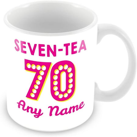Birthday Mug (Age 70) with Name - Personalised Mug/Cup - Customised 70th Birthday Gift - Tea Design Add Name Blue
Birthday Mug (Age 70) with Name - Personalised Mug/Cup - Customised 70th Birthday Gift - Tea Design Add Name Blue