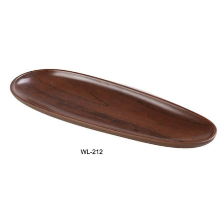 

Yanco WL-212 Woodland Oval Plate Wood-Grain - Pack of 24