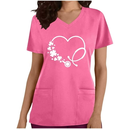 Yourumao Women Clearance Tops Girls Work Anatomy Scrub Uniform Blouses Short Sleeve Blouses Vneck Spandex Flower Love Graphic Summer Fall Blouses XXL
Yourumao Women Clearance Tops Girls Work Anatomy Scrub Uniform Blouses Short Sleeve Blouses Vneck Spandex Flower Love Graphic Summer Fall Blouses XXL