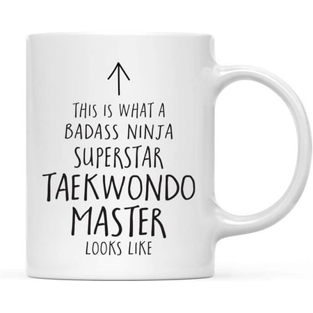 CTDream Funny 11oz. Ceramic Coffee Tea Mug Gift This is What a Badass Ninja Superstar Taekwondo Master Looks Like 1-Pack Birthday Christmas Gift Ideas Coworker
CTDream Funny 11oz. Ceramic Coffee Tea Mug Gift This is What a Badass Ninja Superstar Taekwondo Master Looks Like 1-Pack Birthday Christmas Gift Ideas Coworker