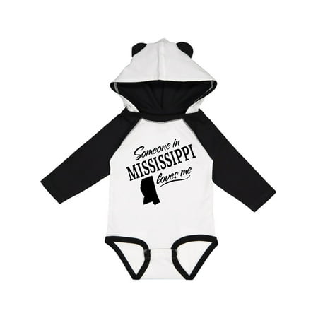 Inktastic Someone in Mississippi Loves Me Gift Baby Boy or Baby Girl Long Sleeve Bodysuit