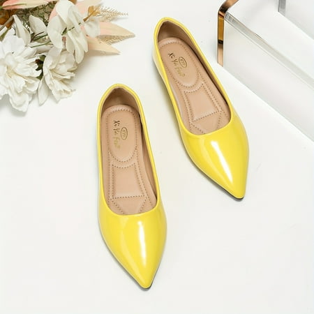 GUANGZHYZYFUS Comfy Women‘s Solid Color Pointed Toe Flat Shoes for Office Commuter Work All-Match Slip On Classic Office Shoes
GUANGZHYZYFUS Comfy Women‘s Solid Color Pointed Toe Flat Shoes for Office Commuter Work All-Match Slip On Classic Office Shoes
