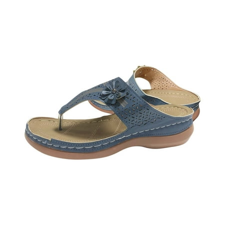 

Yedhsi Casual Shoes Women s Orthopedic Sandals Wedge Flip-flops Outer Beach Sandals Comfortable Shoes With Ergonomic Soles