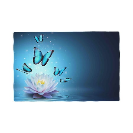 Table Placemats Set of 4 - Butterflies And Waterlily In Water 12x18 In Faux Linen Double Heat Resistant Place Mats Cloth Indoor/Outdoor Placemats Washable Table Mats for Dining Kitchen Party
Table Placemats Set of 4 - Butterflies And Waterlily In Water 12x18 In Faux Linen Double Heat Resistant Place Mats Cloth Indoor/Outdoor Placemats Washable Table Mats for Dining Kitchen Party