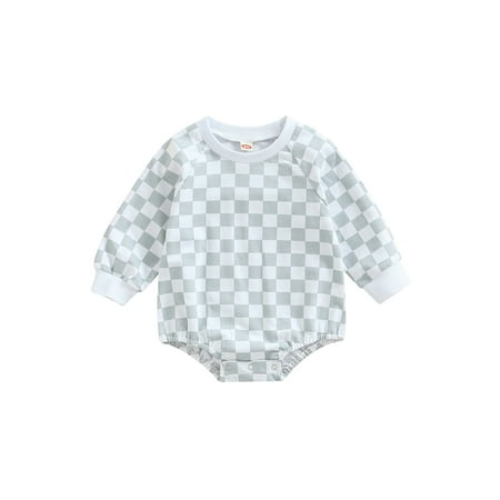 LSFYSZD Infant Baby Unisex Casual Romper Long Sleeve Checkerboard Printed Round Neck Triangle Bodysuit
LSFYSZD Infant Baby Unisex Casual Romper Long Sleeve Checkerboard Printed Round Neck Triangle Bodysuit