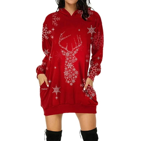 KmaiSchai Plain Black Dress For Women Womens Christmas Print Long Sleeve Hooded Pocket Pullover Hoodie Dress Tunic Sweatshirt Fall Casual Women Maternity Sweater Dress Fall
KmaiSchai Plain Black Dress For Women Womens Christmas Print Long Sleeve Hooded Pocket Pullover Hoodie Dress Tunic Sweatshirt Fall Casual Women Maternity Sweater Dress Fall