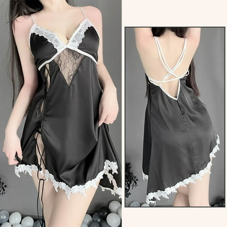 Valentines Day Gifts! UHUYA Sexy Lingerie For Women Lingerie Sets Sexy Women Lingerie Lace Bandage V-Neck Camis Temptation Babydoll Underwear Sleepwear Nightdress Black M
Valentines Day Gifts! UHUYA Sexy Lingerie For Women Lingerie Sets Sexy Women Lingerie Lace Bandage V-Neck Camis Temptation Babydoll Underwear Sleepwear Nightdress Black M
