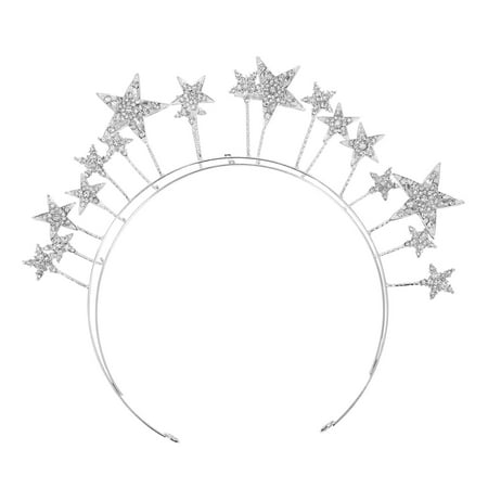 NUOLUX Wedding Bride Headdress Decorative Lady Headband Bridal Star Headwear (Silver)
NUOLUX Wedding Bride Headdress Decorative Lady Headband Bridal Star Headwear (Silver)