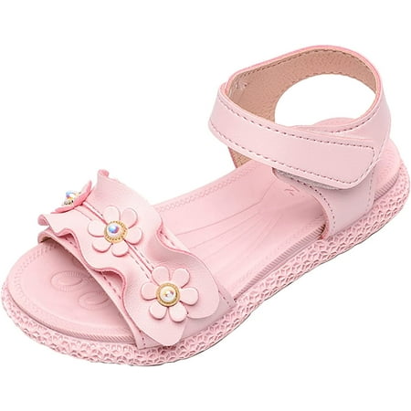 Girls Sandals Open Toe PU Leather Sandals Hook Loop Ruffles Flower Shoes for Toddler/Little Kid/Big Kid
Girls Sandals Open Toe PU Leather Sandals Hook Loop Ruffles Flower Shoes for Toddler/Little Kid/Big Kid