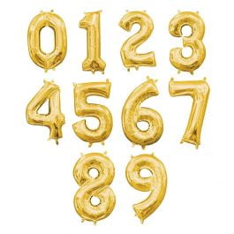Amscan Balloon Air-Filled# 2 Inches- Gold