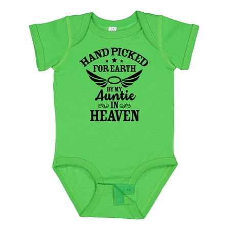 Inktastic Handpicked for Earth by My Auntie in Heaven with Angel Wings Gift Baby Boy or Baby Girl Bodysuit
Inktastic Handpicked for Earth by My Auntie in Heaven with Angel Wings Gift Baby Boy or Baby Girl Bodysuit