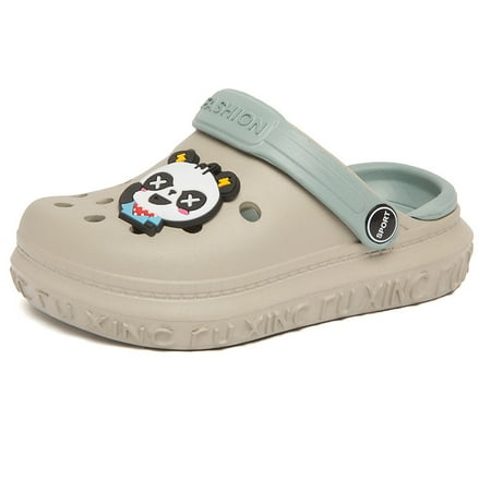 Boys Girls Clogs With Cartoon Panda Charms Summer Comfortable Lightweight Hollow Out Sandals Beach Shoes For Toddler Children Kids
Boys Girls Clogs With Cartoon Panda Charms Summer Comfortable Lightweight Hollow Out Sandals Beach Shoes For Toddler Children Kids