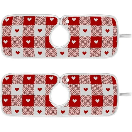 Coolnut Seamless Geometric Hearts for Valentine s Day 2PCS Kitchen Faucet Mat Bathroom Faucet Mat Sink Kitchen Faucet Sinkmat Faucet Splash Catcher Faucet Mat Dish Drying Mat Sink
Coolnut Seamless Geometric Hearts for Valentine s Day 2PCS Kitchen Faucet Mat Bathroom Faucet Mat Sink Kitchen Faucet Sinkmat Faucet Splash Catcher Faucet Mat Dish Drying Mat Sink