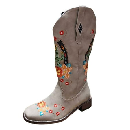 Cactus Quadrate Shoes Fashion Boots Toe Mid Women s Embroidery Color Women s Boots
Cactus Quadrate Shoes Fashion Boots Toe Mid Women s Embroidery Color Women s Boots