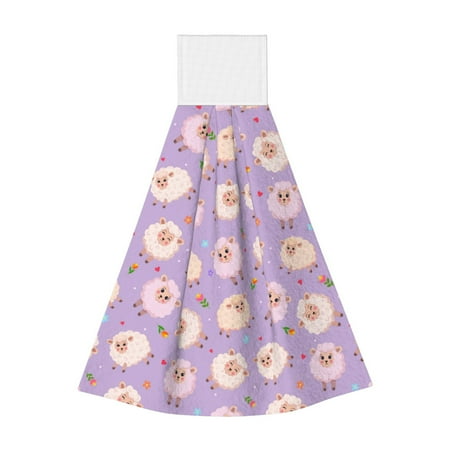 Adobk Sheeps Print Coral Velvet Hand Wipes Fashion Hanging Kitchen Towel for Bathroom Washcloth Absorbent Tie Towel
Adobk Sheeps Print Coral Velvet Hand Wipes Fashion Hanging Kitchen Towel for Bathroom Washcloth Absorbent Tie Towel