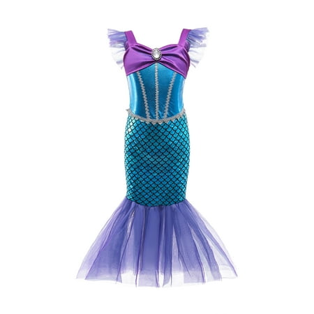 EYIIYE Kids Girls Summer Halloween Party Mermaid Princess Dress Sleeveless Tulle Tutu Dress 2-10 Years
EYIIYE Kids Girls Summer Halloween Party Mermaid Princess Dress Sleeveless Tulle Tutu Dress 2-10 Years