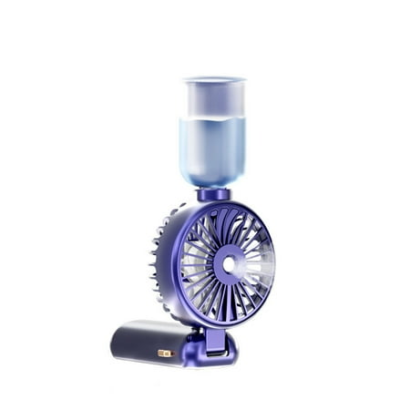 Vntub Fans USB Charging Digital Display Humidification Spray Folding Fan Neck Spray Fan 5000mA