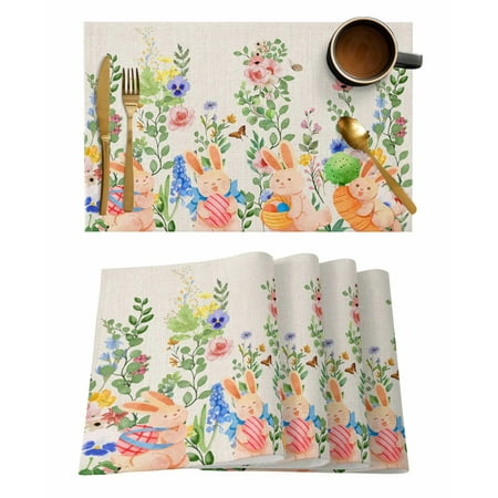 6 Pcs Watercolor Rabbit Flower Plant Kitchen Placemat Dining Table Decor Table Mat Home Decor Coffee Tea Pad Cup
6 Pcs Watercolor Rabbit Flower Plant Kitchen Placemat Dining Table Decor Table Mat Home Decor Coffee Tea Pad Cup