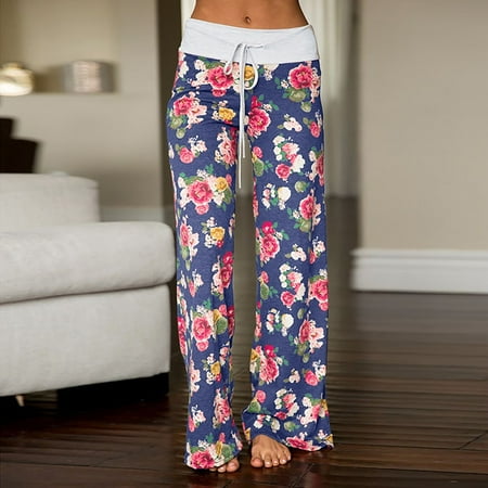 〖Roliyen〗Palazzo Pants For Women Comfy Baggy Casual Pajama Pants Floral Print Drawstring Lounge Pants Wide Leg
〖Roliyen〗Palazzo Pants For Women Comfy Baggy Casual Pajama Pants Floral Print Drawstring Lounge Pants Wide Leg