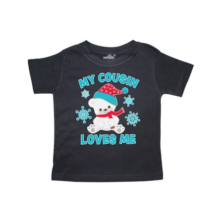 Inktastic Polar Bear My Cousin Loves Me in Santa Hat with Snowflakes Gift Toddler Boy or Toddler Girl T-Shirt
Inktastic Polar Bear My Cousin Loves Me in Santa Hat with Snowflakes Gift Toddler Boy or Toddler Girl T-Shirt