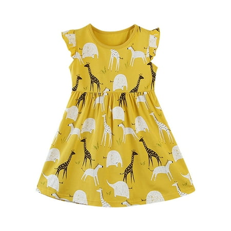 Follure Toddler Girl Outfit Short Sleeve Dress Princess Party Dress Summer Clothes Yellow Animal Style Floral Dress Baby Girl Floral Dress Big Girls Tennis Dress
Follure Toddler Girl Outfit Short Sleeve Dress Princess Party Dress Summer Clothes Yellow Animal Style Floral Dress Baby Girl Floral Dress Big Girls Tennis Dress