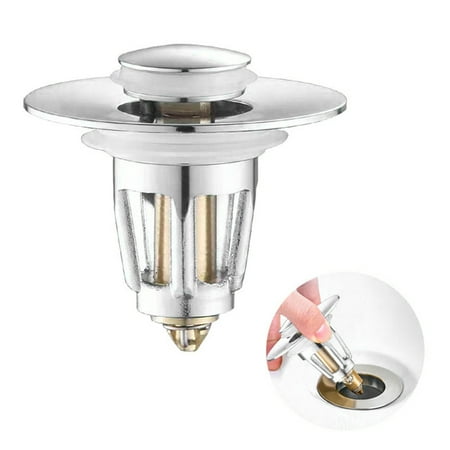 jiaroswwei Sink Stopper Good Resilience Anti-clogging Push-type Universal Bathroom Basin Hair Stopper Household Supplies
jiaroswwei Sink Stopper Good Resilience Anti-clogging Push-type Universal Bathroom Basin Hair Stopper Household Supplies
