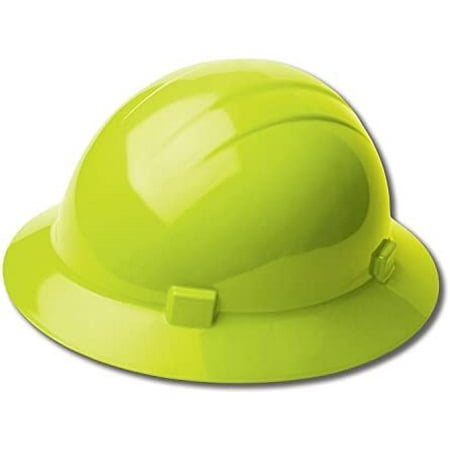 Hard Hat Full Brim Lime 4-pt.Ratchet